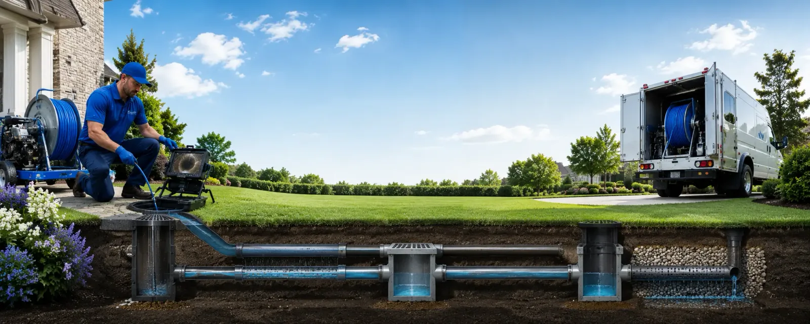Outdoor drain cleaning information for Amherst Junction, WI
